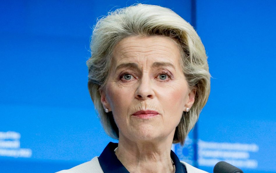 Ursula von der Leyen dziękowała Ukraińcom za to, że walczą o europejskie wartości