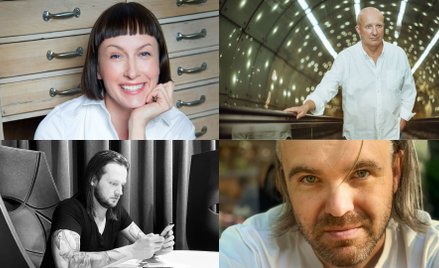 Od góry, zgodnie z ruchem wskazówek zegara: Anna Orska, Piotr Bukartyk, Konrad Aksinowicz, Marcin To