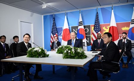 Szczyt USA-Korea Południowa-Japonia w Madrycie