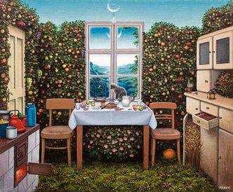 Od 16 tys. zł licytowany będzie obraz Jacka Yerki, klasyka sztuki fantastycznej.