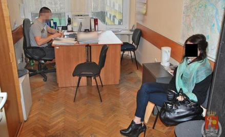 Izabella Ch. zaraz po zatrzymaniu przez policję w grudniu 2013 roku