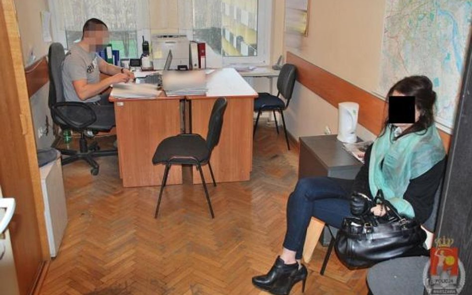 Izabella Ch. zaraz po zatrzymaniu przez policję w grudniu 2013 roku