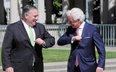 Sekretarz stanu USA Mike Pompeo i minister spraw zagranicznych RP Jacek Czaputowicz podczas spotkani