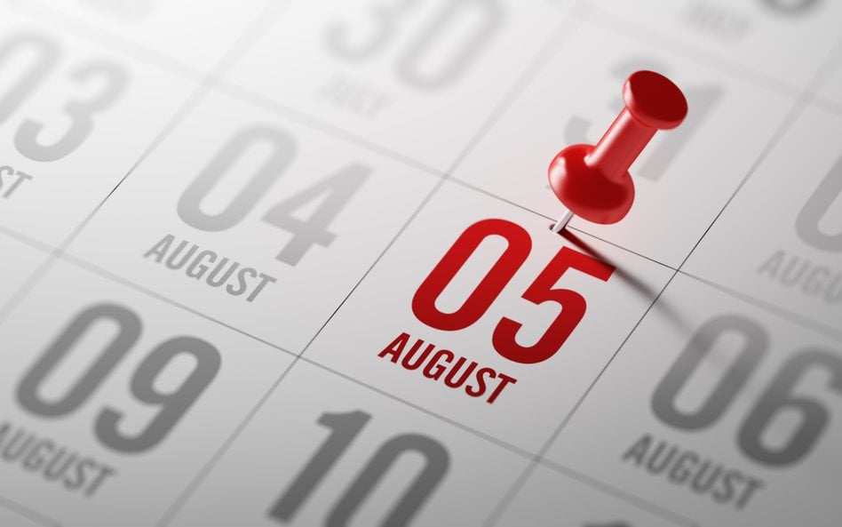 Wydarzy się dziś. Kalendarium wydarzeń na rynkach w dniu 05.08.2025