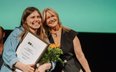 Klaudia Fortuniak, laureatka II Nagrody i Grażyna Torbicka, dyrektorka festiwalu