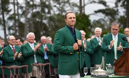 Jordan Spieth w zielonej marynarce