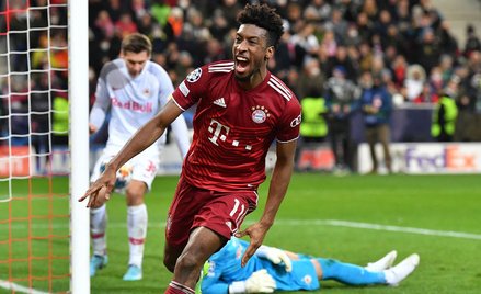 Wyrównującą bramkę dla Bayernu w końcówce meczu zdobył Kingsley Coman (na zdjęciu)