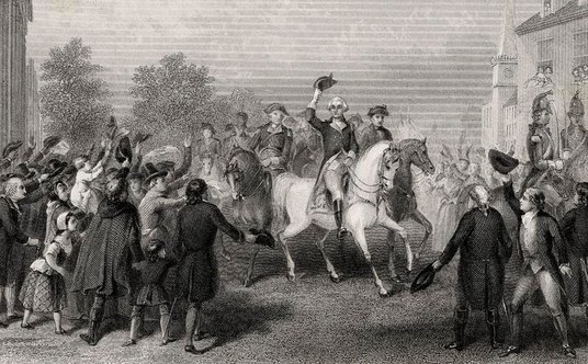 Wejście amerykańskiej armii do Nowego Jorku, 25 listopada 1783 r.