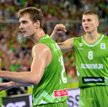 Koszykarze Słowenii: Zoran Dragic (z lewej) i Edo Muric