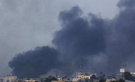 Bombardowana Gaza