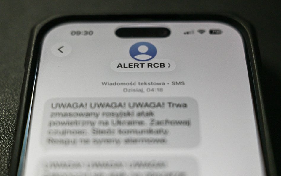Mieszkańcy Lubelszczyzny otrzymali w nocy alert RCB