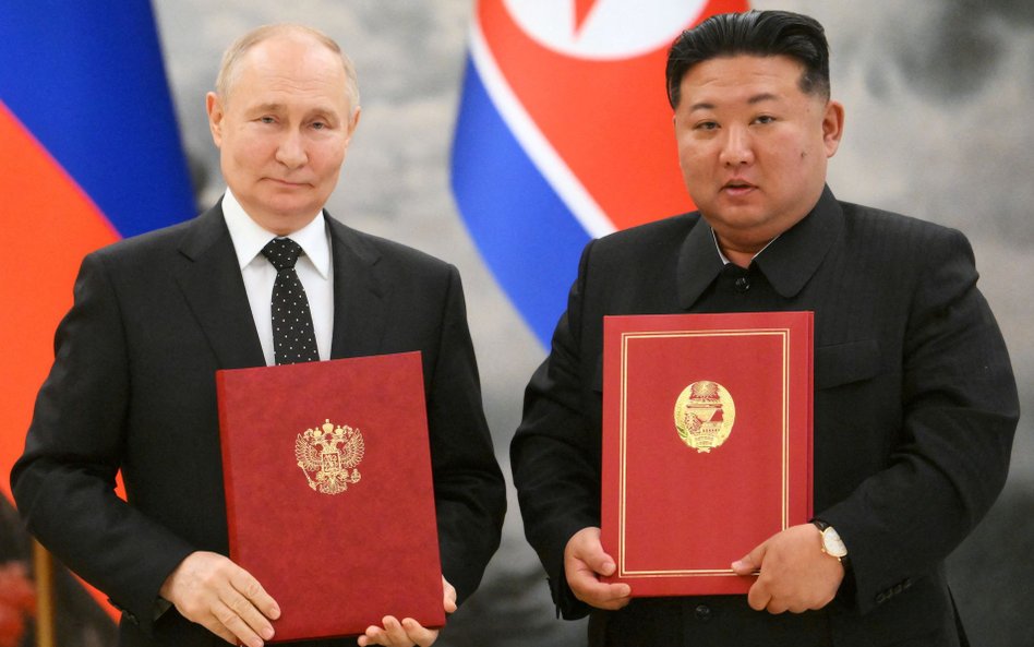 Władimir Putin i Kim Dzong Un