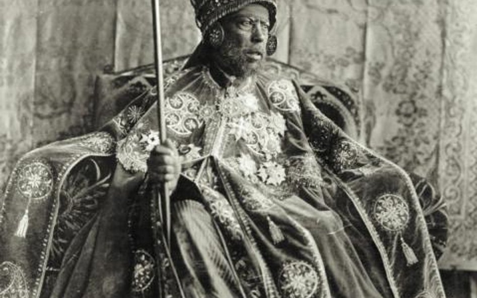 Cesarz Menelik II, fotografia z 1912 r.