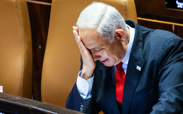 Premier Izraela Beniamin Netanjahu uczestniczy w sesji budżetowej parlamentu w Jerozolimie, 23 maja 