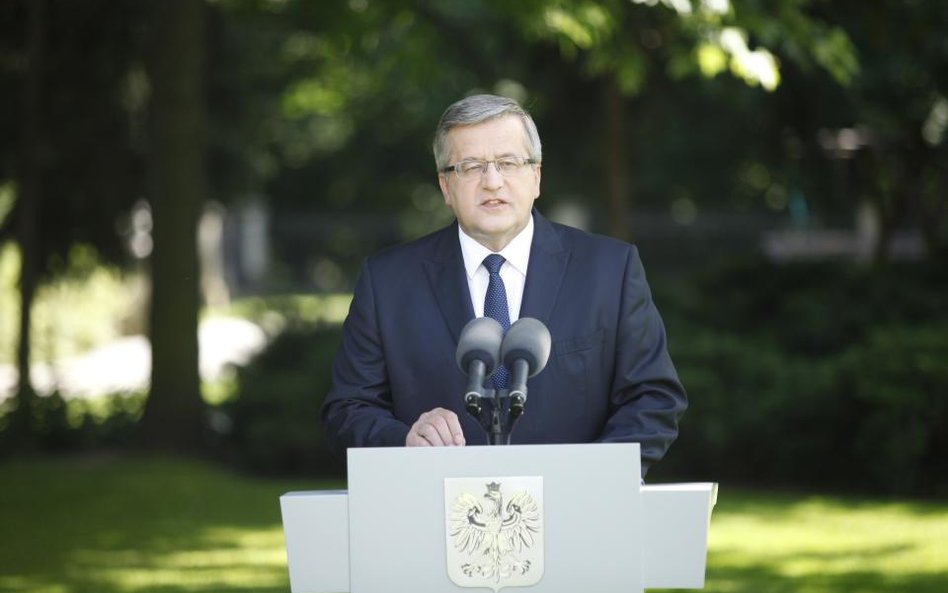 Program ratowania frankowiczów ma również prezydent Bronisław Komorowski