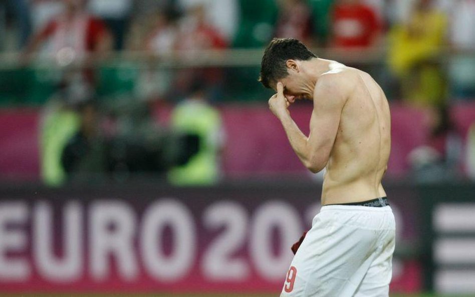 Robert Lewandowski po meczu Polska-Czechy na Euro 2012