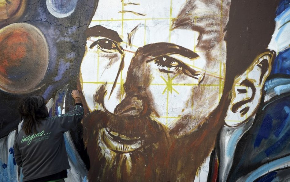 Lionel Messi autorstwa Lisandro Urteaga - mural na ścianie jednego z budynków w argentyńskim mieście