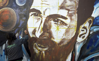 Lionel Messi autorstwa Lisandro Urteaga - mural na ścianie jednego z budynków w argentyńskim mieście