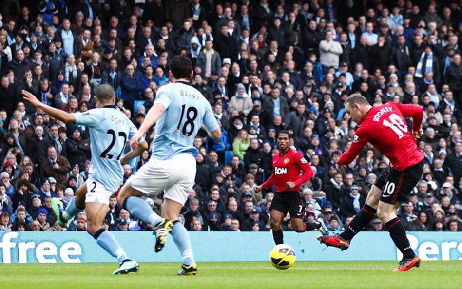 Wayne Rooney strzelił w derbach Manchesteru dwie bramki