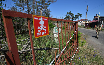 Rosjanie pozostawili miny i niewypały na jednej trzeciej terytorium Ukrainy