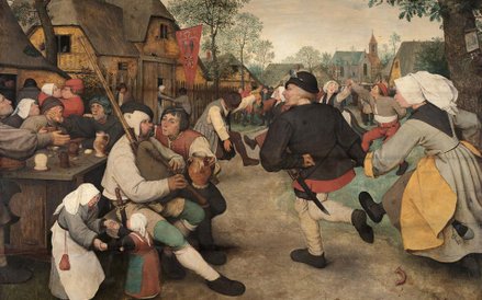 Pieter Bruegel Starszy “Chłopski taniec”, około. 1568