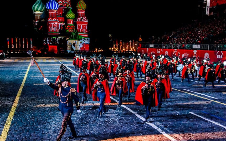 Występ  Orkiestry Policji Miejskiej Rzymu, Moskwa, 2015 rok