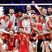 Polacy po wygranym meczu ćwierćfinałowym z Brazylią na finałowym turnieju Ligi Narodów siatkarzy w G