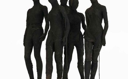 Abakanowicz – Figury – manekiny czarne