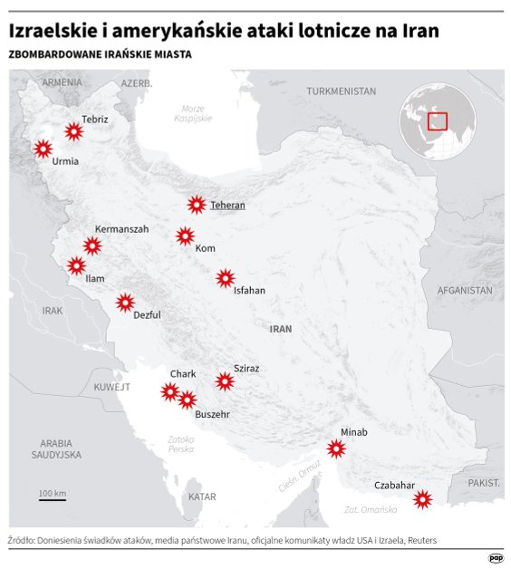 Izraelskie i amerykańskie ataki na Iran z 28 lutego 2026 roku