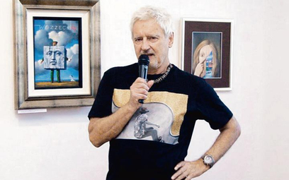Rafał Olbiński w Zamościu pokazuje malarstwo.