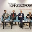 Uczestnicy debaty. Od lewej: Aleksandra Tarka (dziennikarka "Rz"), Tomasz Grunwald, Marcin Sidelnik,