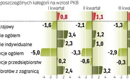 Zdaniem Eurostatu wzrost PKB sięgnął 1 proc., po 1,3 proc.w II kw. To efekt korekty danych o wpływ c