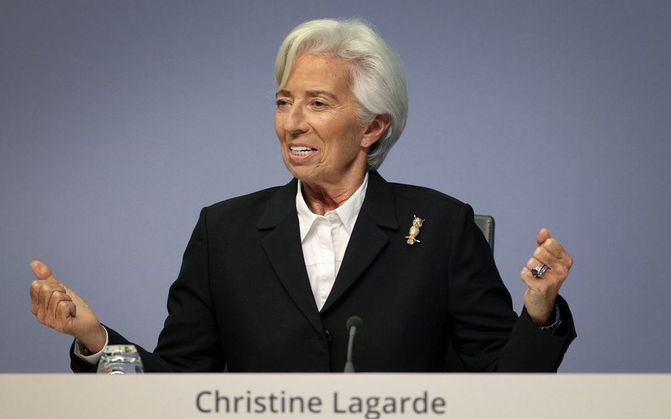 Christine Lagarde, prezes Europejskiego Banku Centralnego, powiedziała podczas konferencji, że bank 