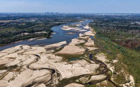 Według najnowszych prognoz poziom Wisły spadnie do 4 centymetrów