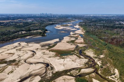 Według najnowszych prognoz poziom Wisły spadnie do 4 centymetrów