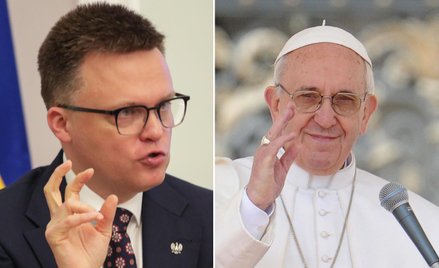 Szymon Hołownia i papież Franciszek