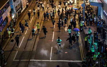 Protesty w Hongkongu: Policja użyła gazu pieprzowego