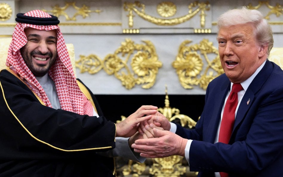Książę Muhammad bin Salman i prezydent Donald Trump