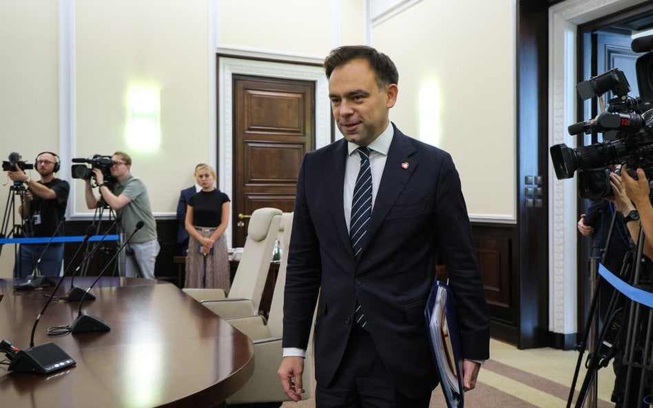Minister finansów i gospodarki Andrzej Domański