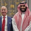 Jeff Bezos, szef Amazona, z księciem Arabii Saudyjskiej Mohammedem bin Salmanem w Rijadzie, listopad