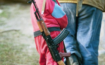 Fot. Krzysztof Miller. Gruzja, Abchazja, 1993 rok. Uchodźcy gruzińscy w górach Kaukazu