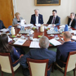 Od lewej siedzą: mec. Dariusz Sałajewski, mec. Sylwia Zarzycka, mec. Wojciech Hermeliński, prof. Mał