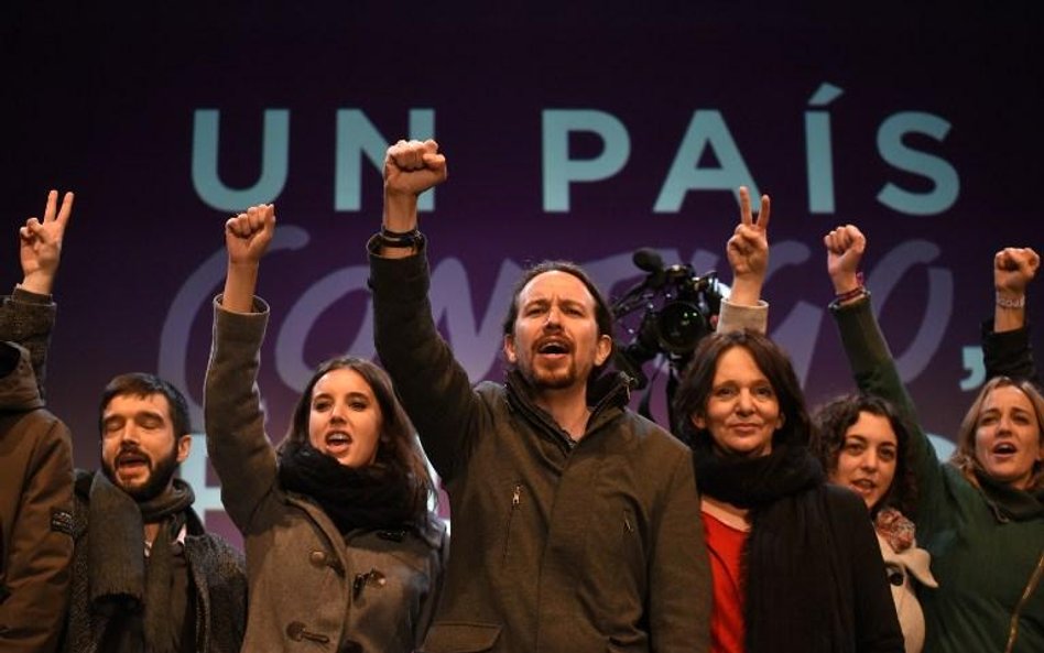 Lider partii Podemos Pablo Iglesias