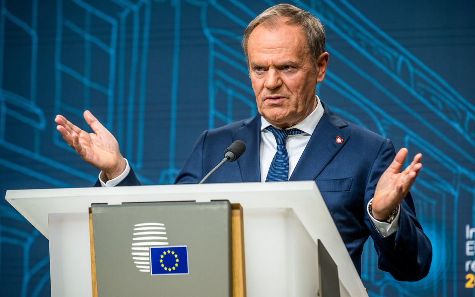 Przewodnictwo Polski w Radzie UE. Premier Donald Tusk podczas konferencji prasowej po nieformalnym s