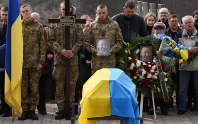 Pogrzeb ukraińskiego żołnierza