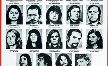 List gończy za „bandą Baader-Meinhof”, 1972 r.