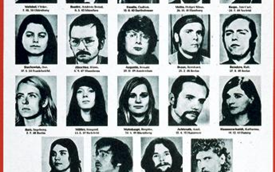 List gończy za „bandą Baader-Meinhof”, 1972 r.