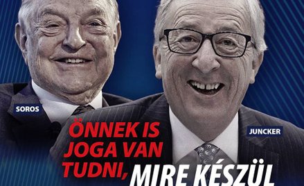 Węgry: Soros i Juncker na plakacie o "zagrożeniu bezpieczeństwa"