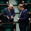 Poseł Marek Suski z PiS i Adrian Zandberg z klubu Lewicy (partia Razem)