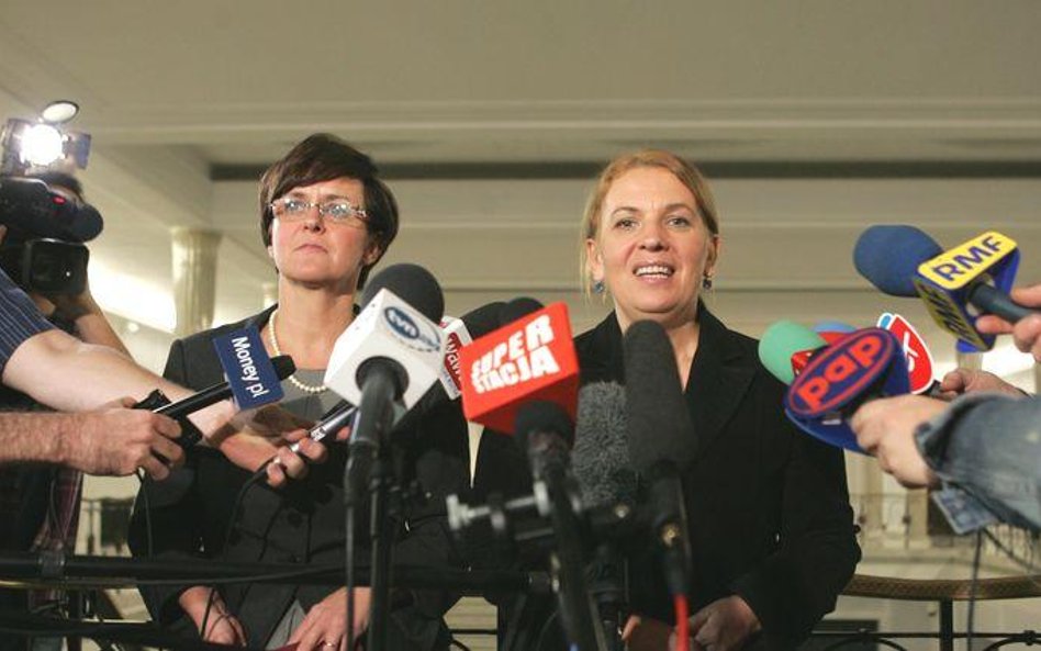 Joanna Kluzik-Rostkowska i Elżbieta Jakubiak